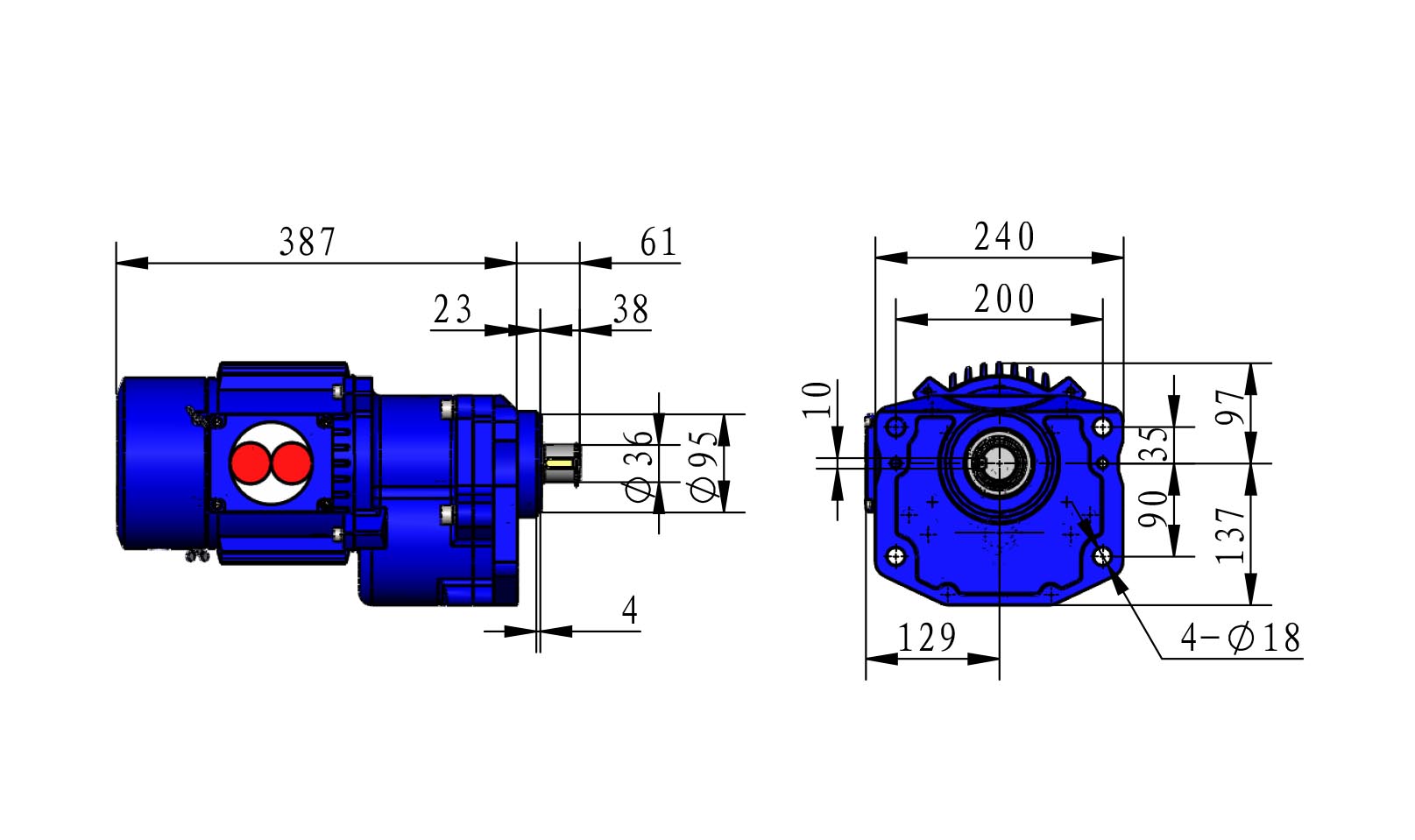 MK15K4P GM-15A-00 減速電機(jī)總成-尺寸圖.jpg